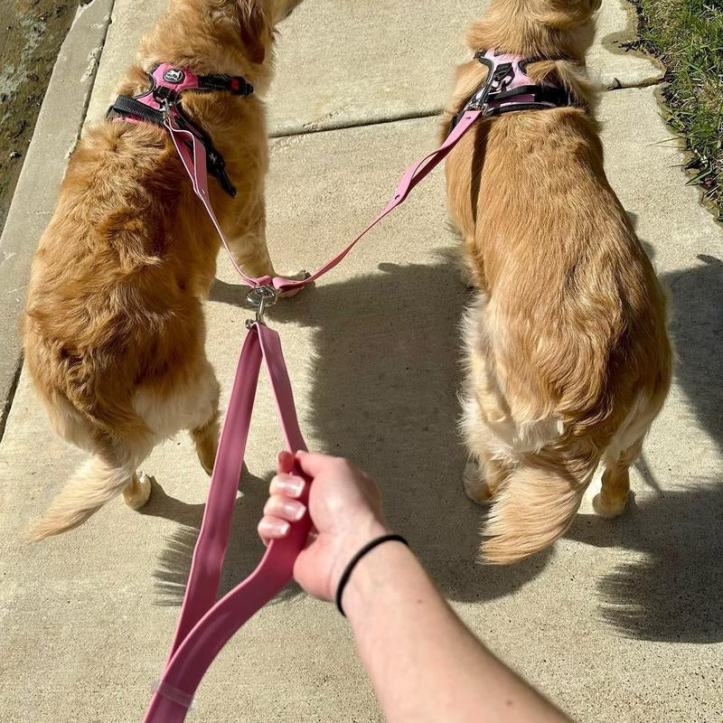 Hands Free Adjustable Dog Leash- Baby Blue