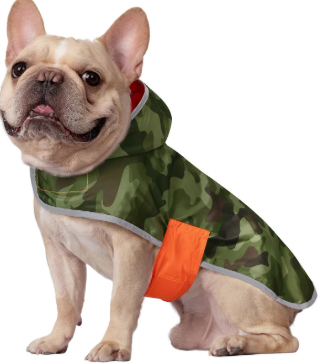 Reversible Hooded Dog Raincoat for Small, Medium, and Large Dogs!