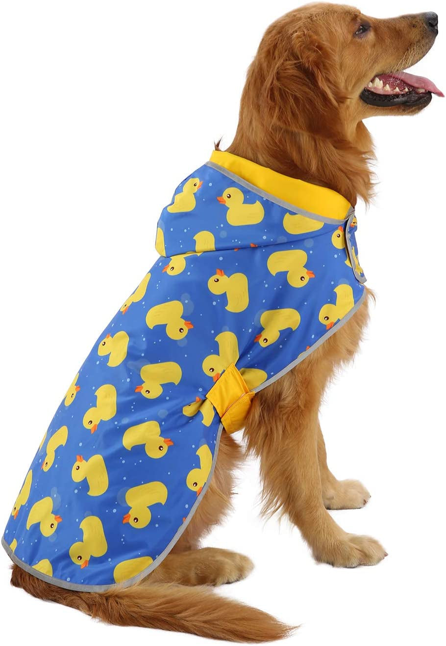 Reversible Hooded Dog Raincoat for Small, Medium, and Large Dogs!