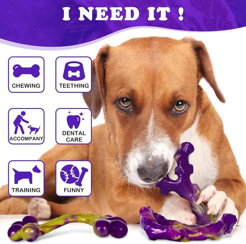 Durable 3-Pack Dog Chew Toys for Aggressive Chewers