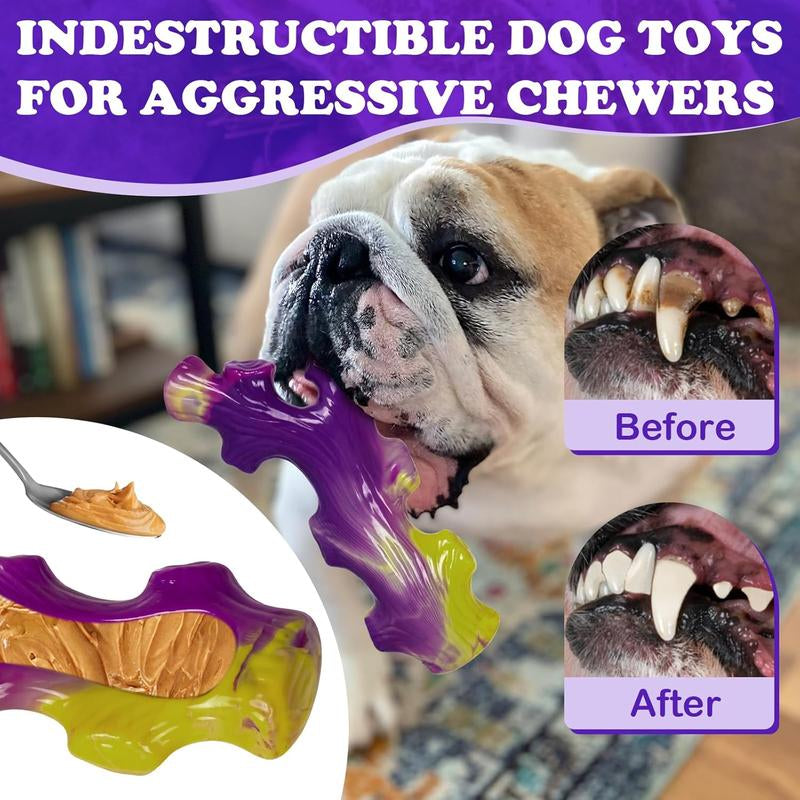 Durable 3-Pack Dog Chew Toys for Aggressive Chewers
