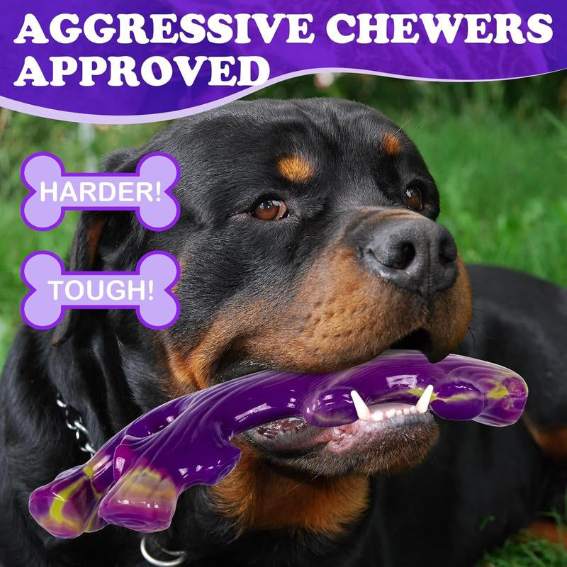 Durable 3-Pack Dog Chew Toys for Aggressive Chewers